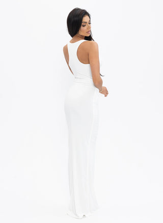 AMARA DRESS in ecru color