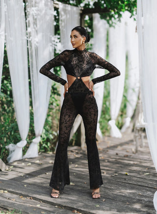 Black lace ISOLA JUMPSUIT