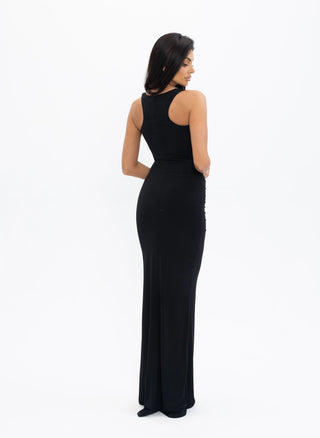 AMARA DRESS long dress in black