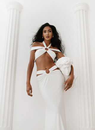 TULUM DRESS ecru long dress