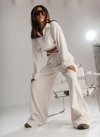Velour tracksuit OFF DUTY SET ecru