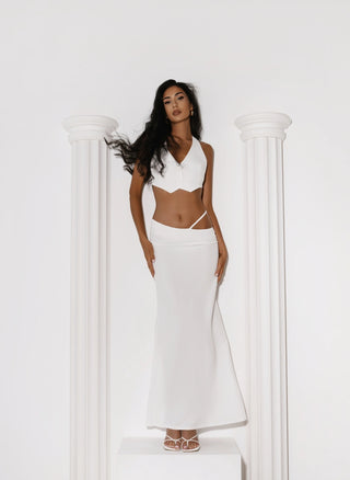 COVE SET ecru vest and skirt set