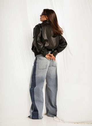 BROADWAY JACKET eco-leather jacket black